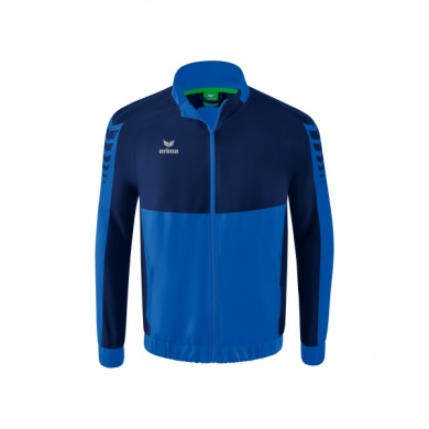 Erima Präsentationsjacke Six Wings (100% Polyester, Stehkragen, ohne Innenfutter) royalblau/navyblau Herren